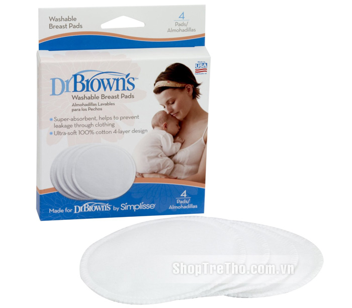 Miếng lót thấm sữa dùng nhiều lần Dr Brown’s S4001H