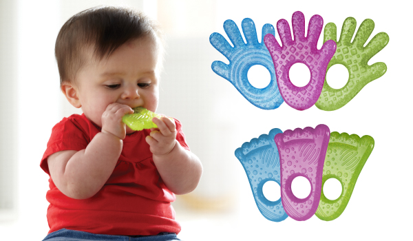 Gặm nướu gel hình bàn chân/bàn tay Munchkin MK74001