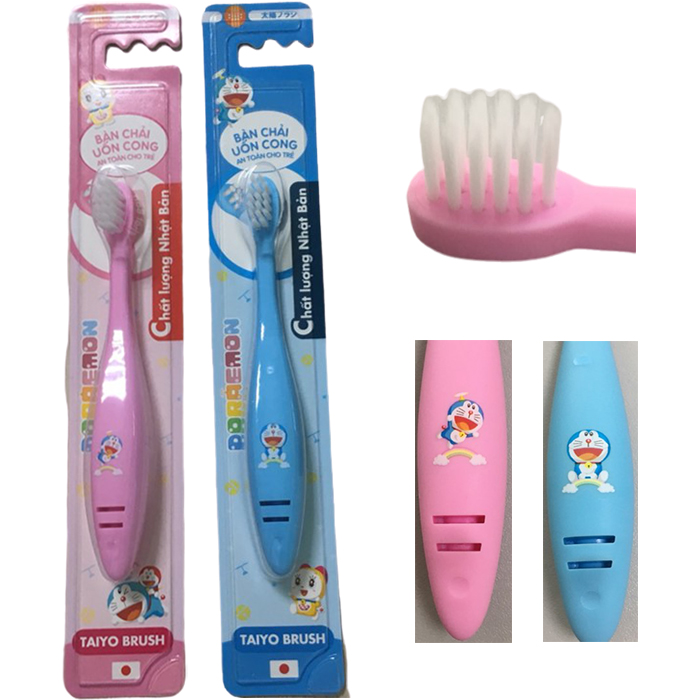 Bàn chải đánh răng Doraemon nhiều màu (<5 tuổi)