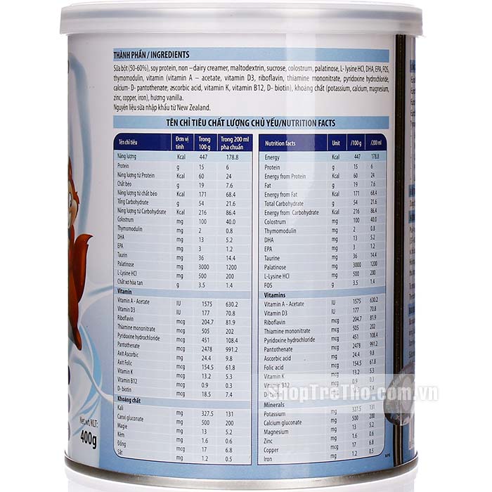 Sữa Eurofit A+ 400gr 