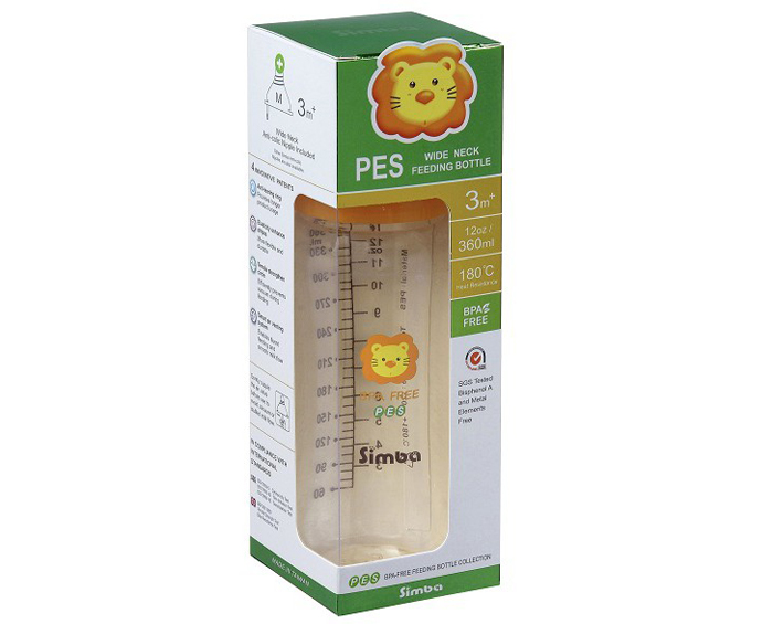 Bình sữa hồ lô cổ rộng Simba S6873