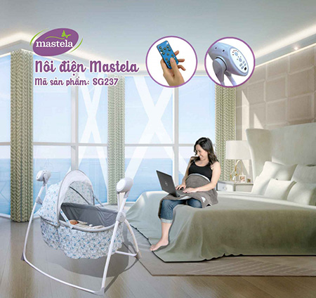 Nôi tự động cao cấp Mastela SG237