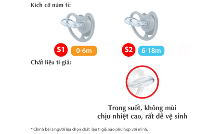 Bo 2 ty ngam Nuk Space Silicone NU31881, NU31876