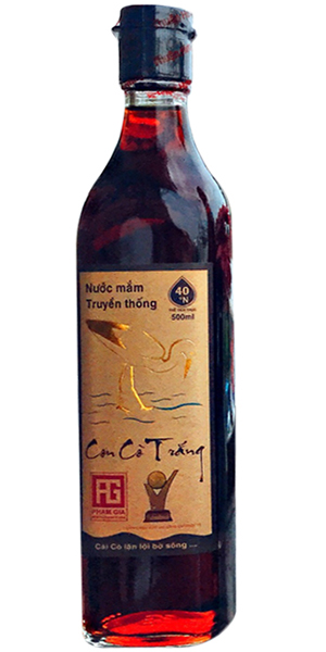 Nước mắm nhĩ Con Cò Trắng 40 độ đạm 500ml