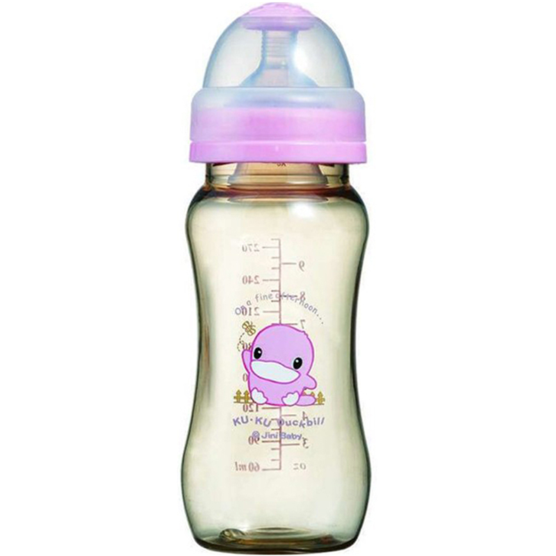 Bình sữa cổ rộng nhựa Pes 280ml Kuku5817