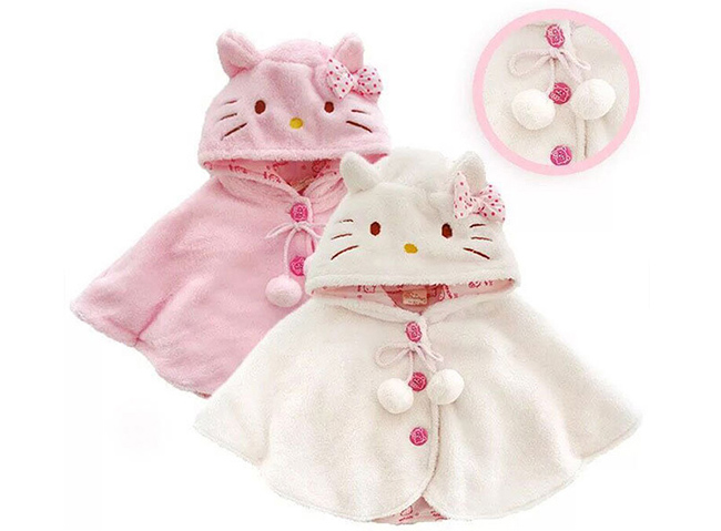 Áo choàng lông Kitty