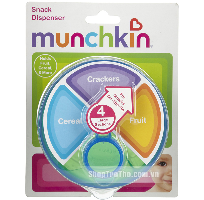 Hộp đựng đồ ăn 4 ngăn Munchkin Snack Dispenser