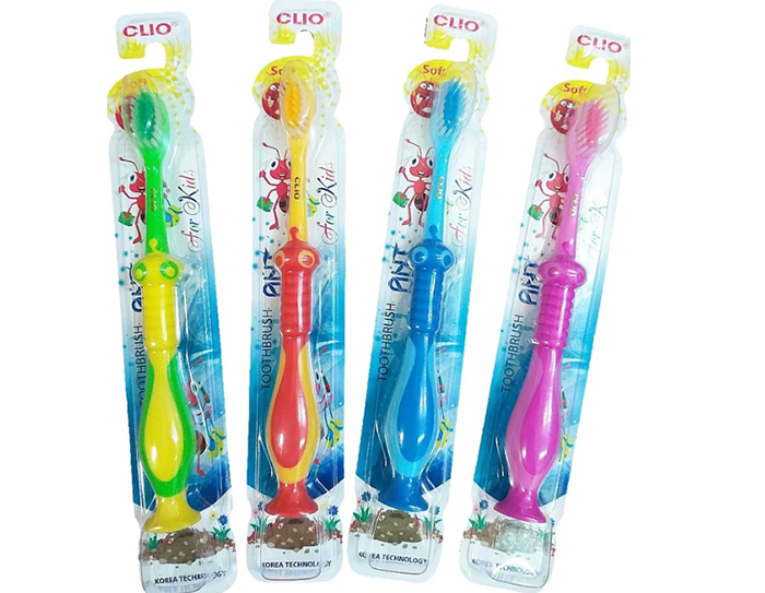 Bàn chải đánh răng trẻ em Clio hình chú kiến