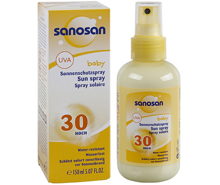 Kem chống nắng dạng xịt Sanosan sunsreen spray SPF30 