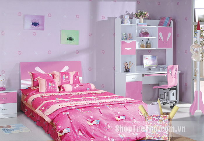 Bộ chăn ga gối Pink Girl Y14