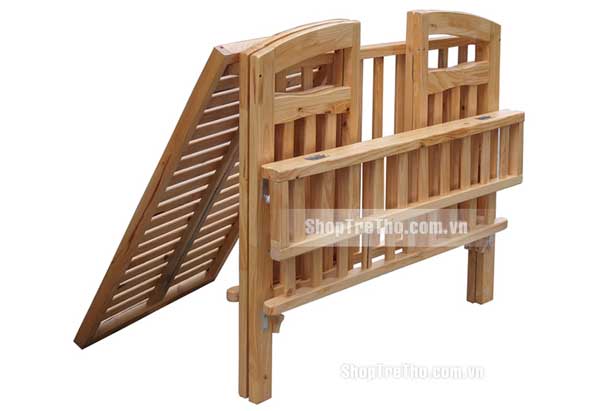 Cũi xuất khẩu trẻ em dễ dàng gấp gọn, bảo quản khi không dùng đến.
