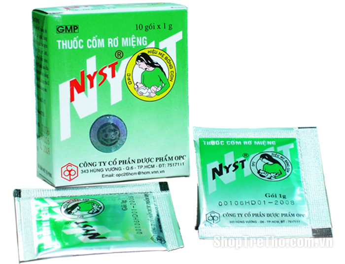 Cốm rơ miệng Nyst