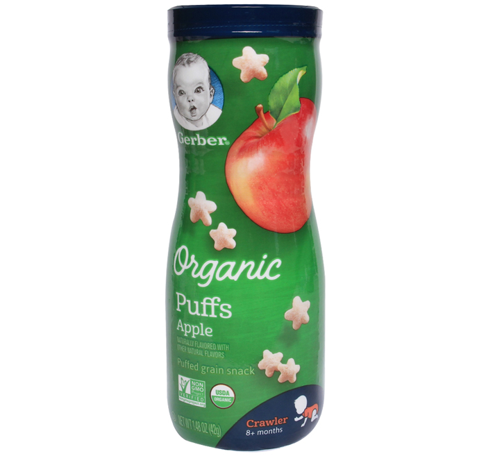 Bánh ăn dặm Gerber Organic vị táo (42g)