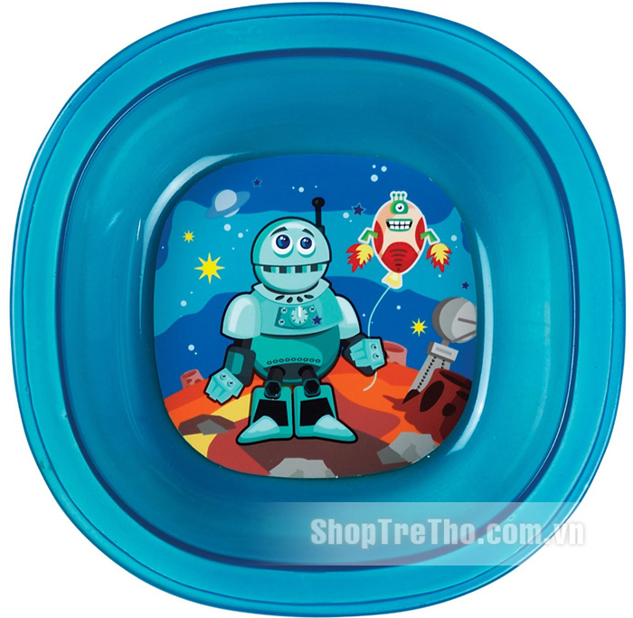 Bát vuông hình con vật Munchkin 1pk Toodler Bowl Deco