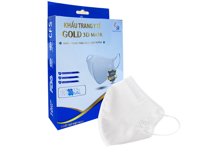 Khẩu trang y tế cao cấp Gold 3D Mask Trường Dương