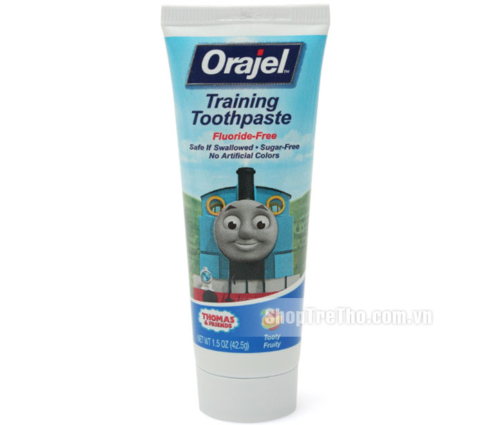 Kem đánh răng nuốt được Orajel cho bé