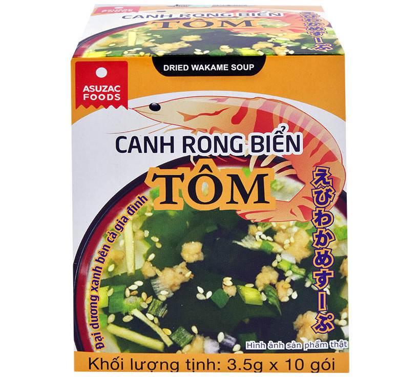 Canh rong biển tôm Asuzac