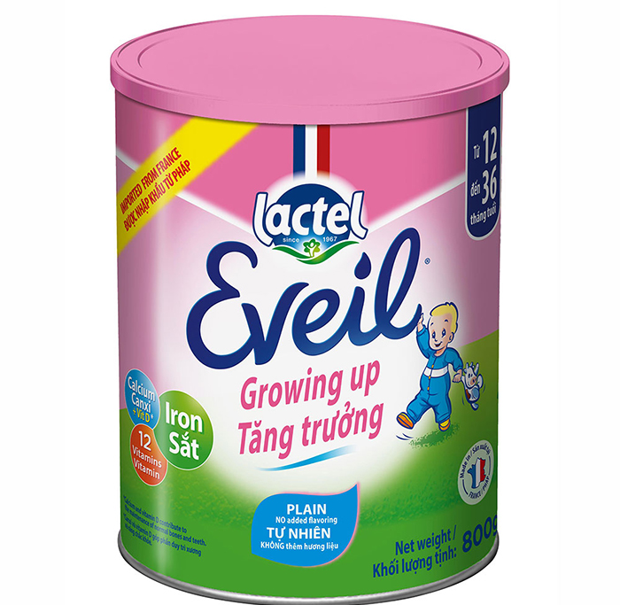 Sữa bột Lactel Eveil Growing Up 800g