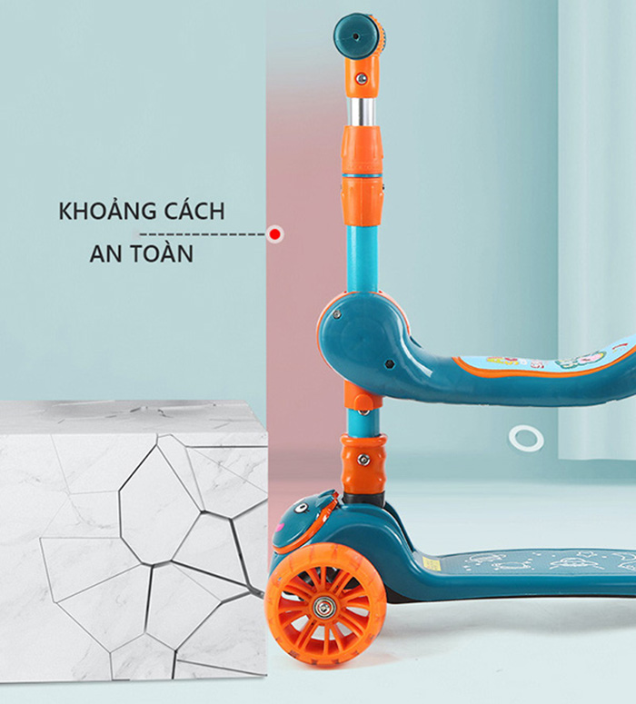 Xe truot Scooter the thao co ghe ngoi TC166