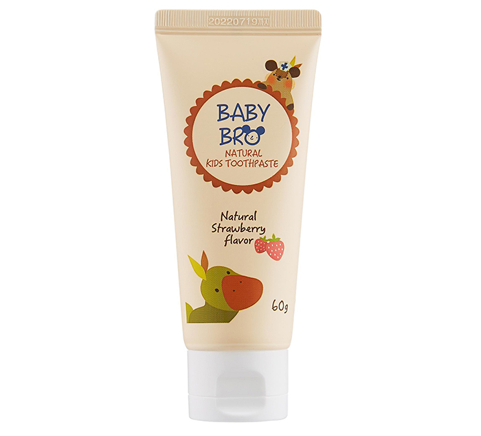 Kem đánh răng hữu cơ trẻ em Baby Bro hương dâu