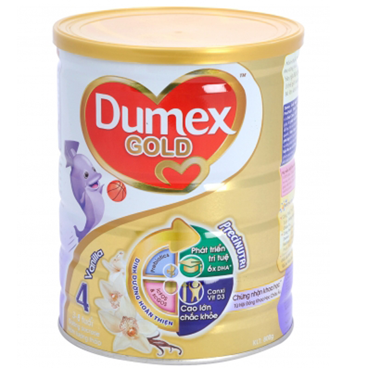 Sữa bột Dumex Gold số 4 hương vanilla 800g