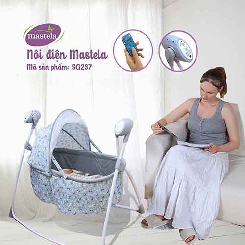 Nôi tự động cao cấp Mastela SG237