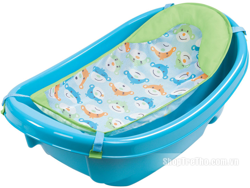 Chậu tắm có lưới Summer màu xanh