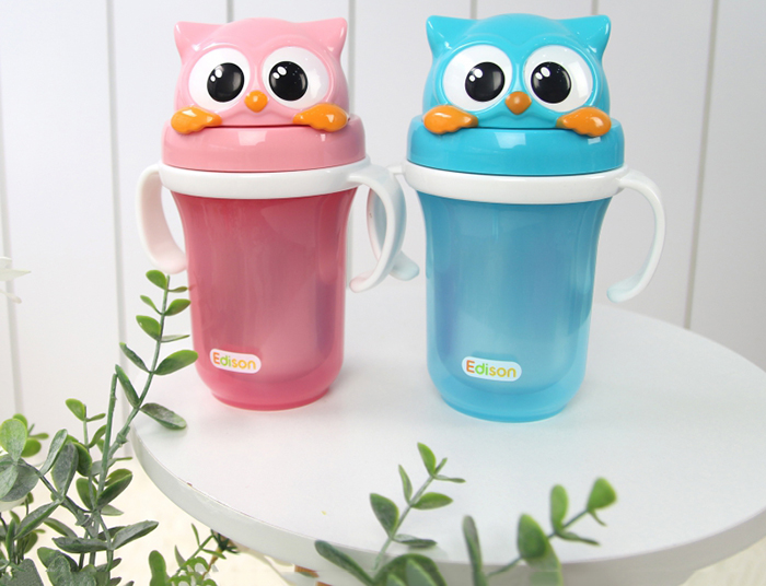 Binh dung nuoc giu nhiet 2 lop co ong hut Edison hinh cu meo
