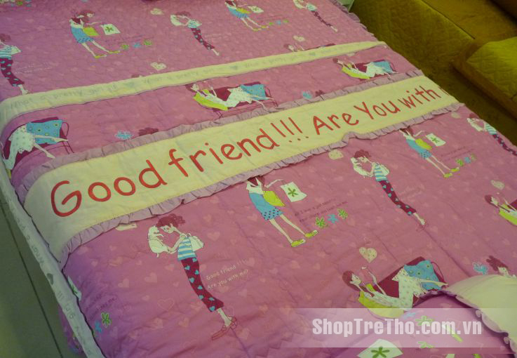 Bộ chăn ga gối Pink Girl Y14