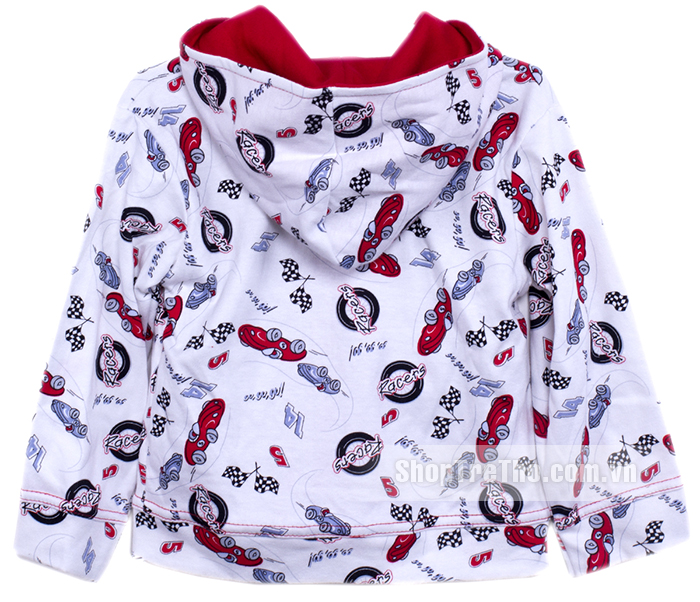 Áo khoác nỉ Thái in hình ô tô (12-24M)