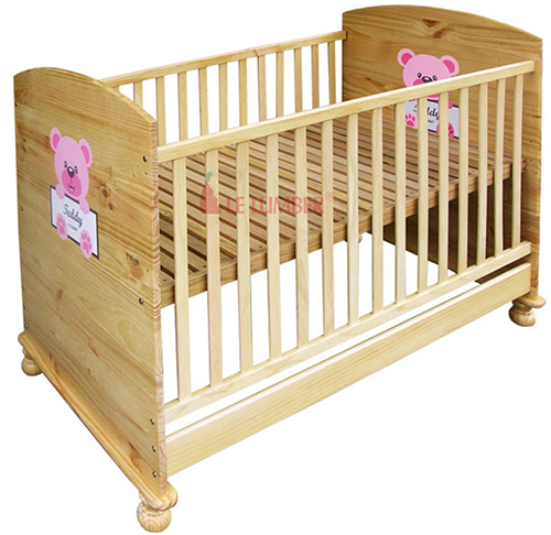 Giường cũi gỗ Teddy cho trẻ em