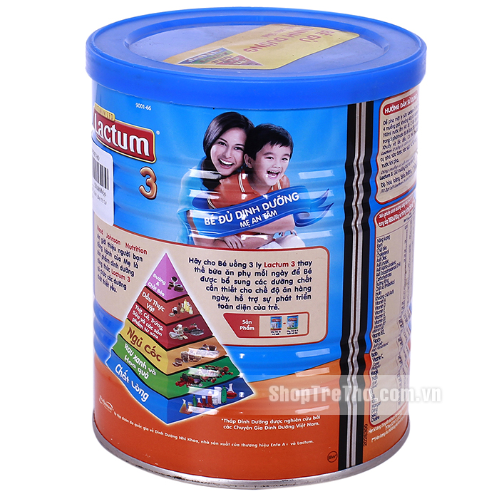 sua vitaminze Lactum so 3 danh cho tre tu 1-2 tuoi ( 400g)