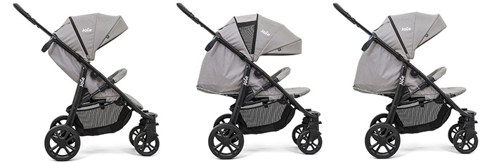 Xe day tre em Joie Litetrax 4 DLX W/ RC Gray Flannel