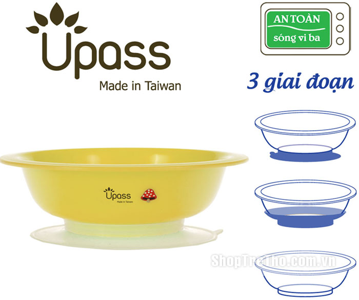 Bát ăn dặm chống đổ 3 giai đoạn Upass cỡ lớn