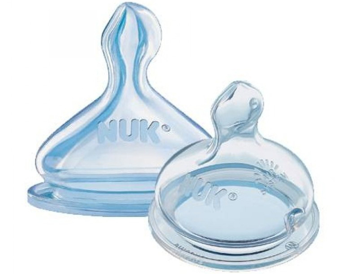 Núm ty Nuk cổ rộng siêu mềm số 1 (đơn, silicone)
