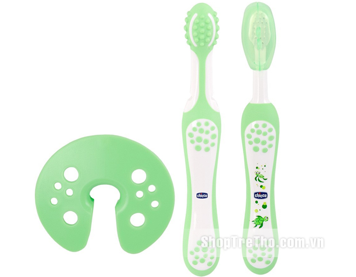 Bộ bàn chải hai bước Rùa con Chicco 114427