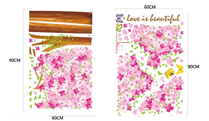Tranh dán tường cây tình yêu nhỏ M0075