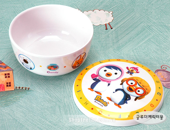 Bát cách nhiệt inox Pororo