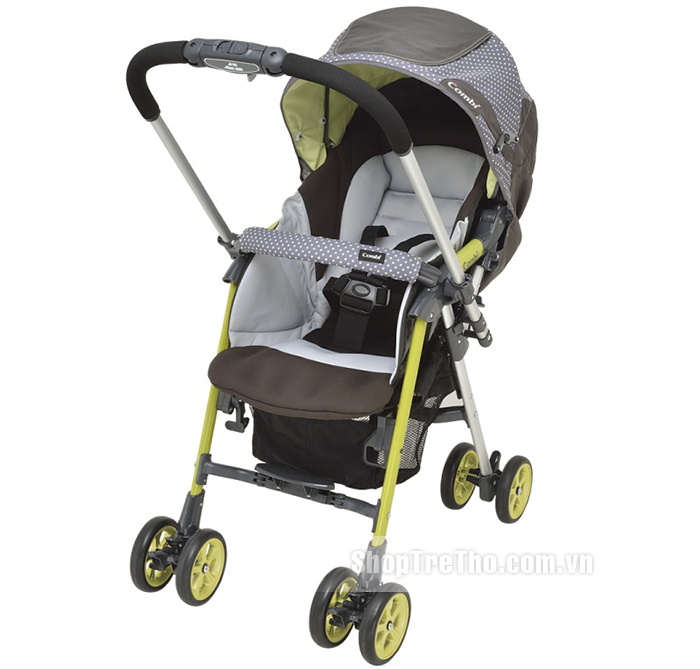 Xe đẩy Combi Ampio AP- 300 màu xanh chấm bi