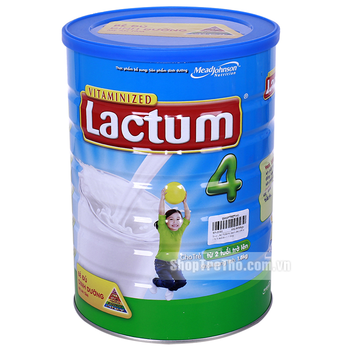 sua vitaminze lactum so 4 danh cho tre tu 2 tuoi tro len (1800g)  