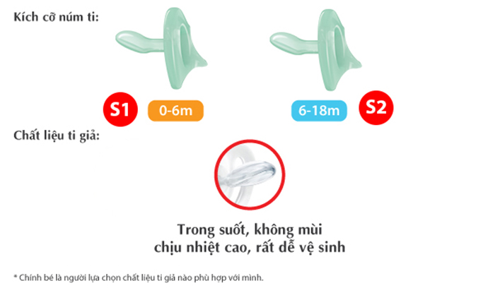 Ty ngam Nuk Sensitive Silicone NU33073, NU33087