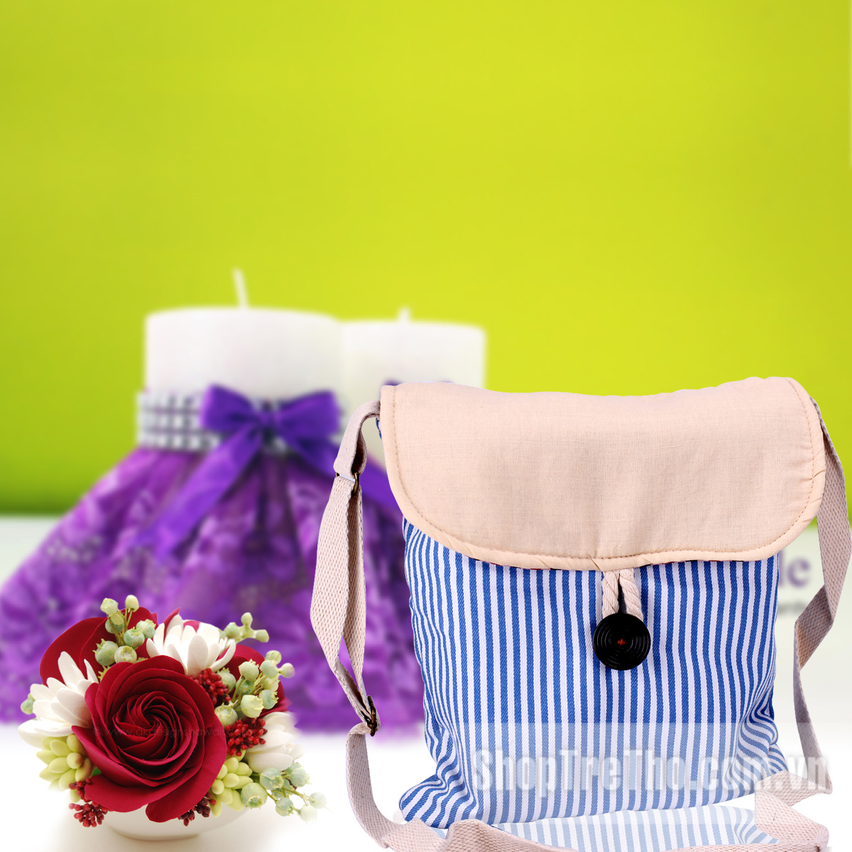 túi đeo chéo handmade loại to T05