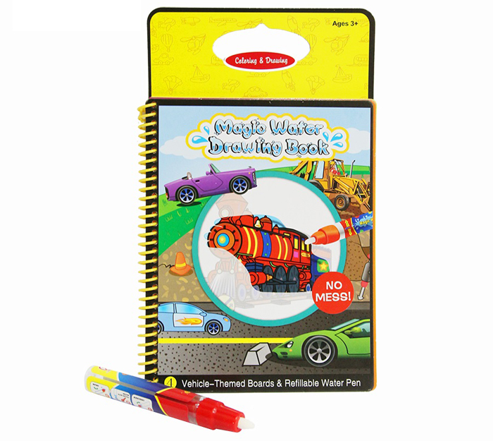 Sách tô màu bút nước thần kỳ Toys House - Phương tiện giao thông