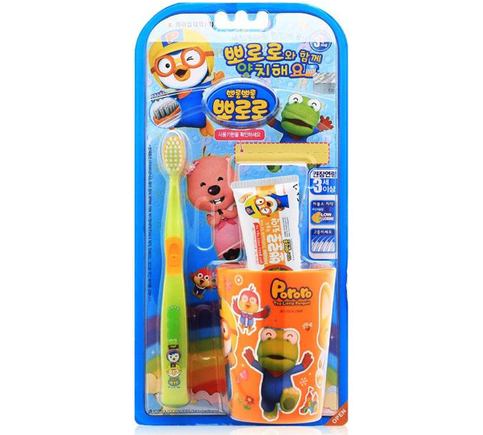 Bộ chăm sóc răng miệng Pororo (3 món)