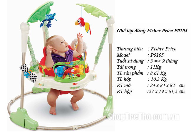 Ghế tập đứng Fisher Price Rainforest Jumperoo P0105