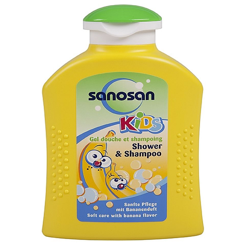 Tắm gội cho bé hương chuối Sanosan Shampoo Banana 200ml