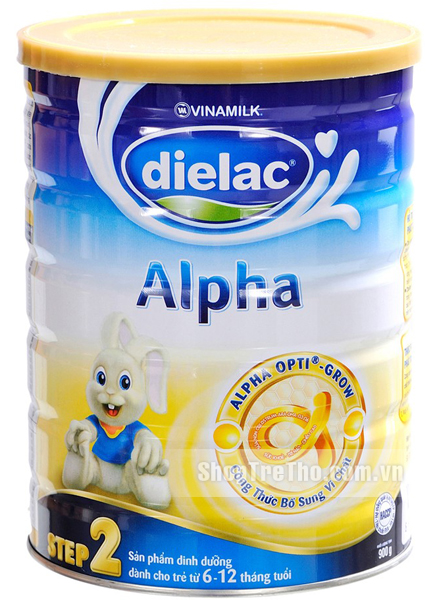 Sữa bột Dielac Alpha số 2 hộp thiếc 900g