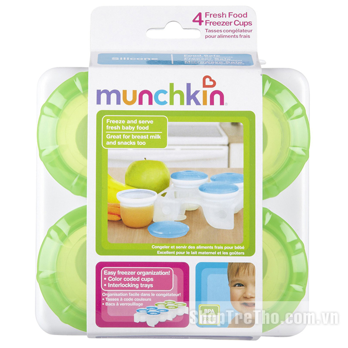 Bộ đồ để trữ đông Munchkin Fresh Food Freezer Cups