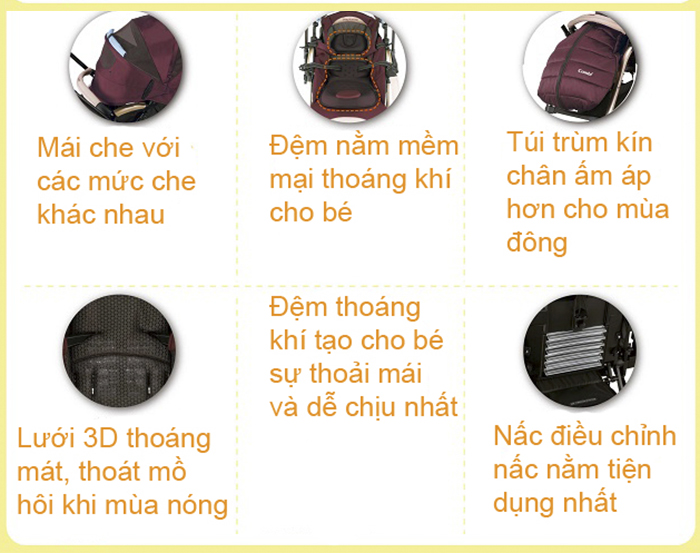 Xe đẩy Combi Miracle Turn Elegant MT - 700D