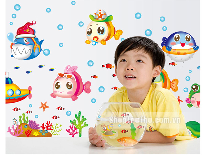 Tranh dan tuong ca ngo nghinh M035